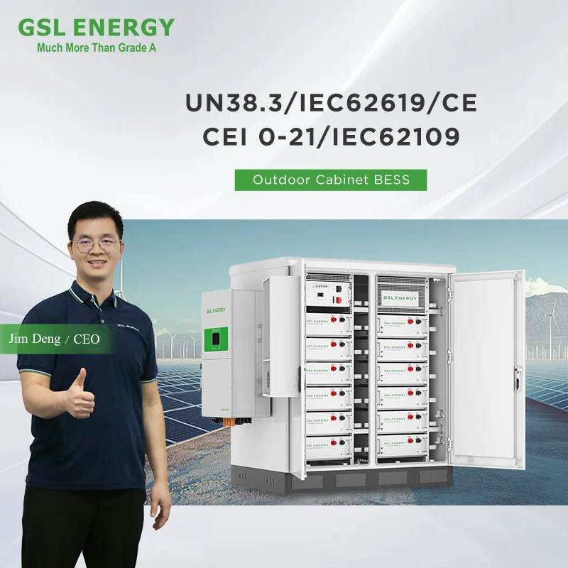 GSL Energy Commercial Solar System With 120KWH to 250KWH Lithium Ion Batteries Pack Off Grid Connection Energy Storage System