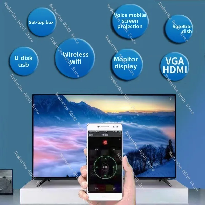 Fotografia 3: Versão transfronteiriça no exterior do smart TV 32 polegadas 43 polegadas 50 polegadas smart tv 65 polegadas LED TV Russo