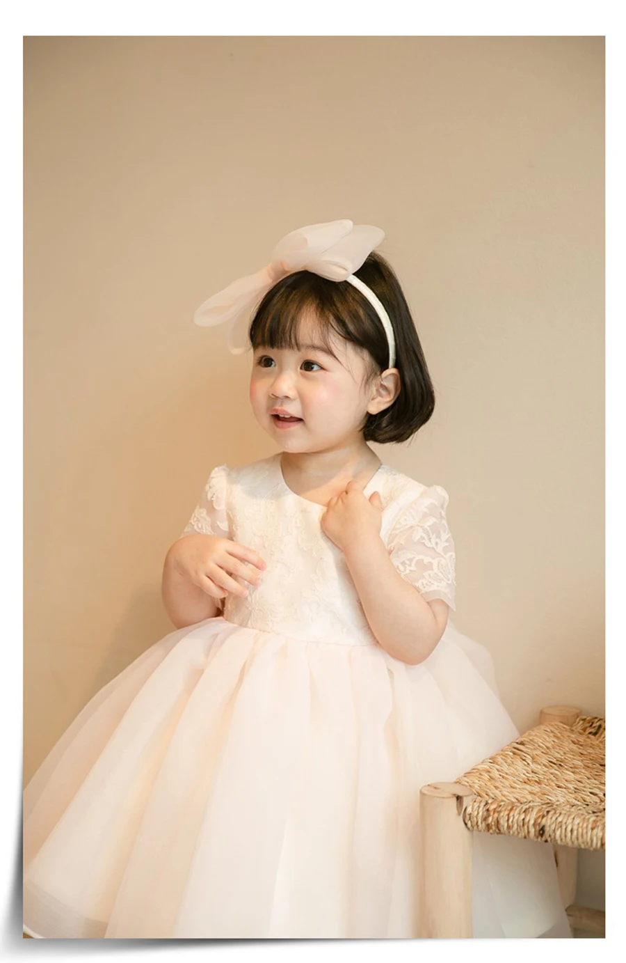 Princesa vestido para menina, rendas, flor, high-end, pequeno, para festa de aniversário, casamento, para o bebê, 1 ano de idade