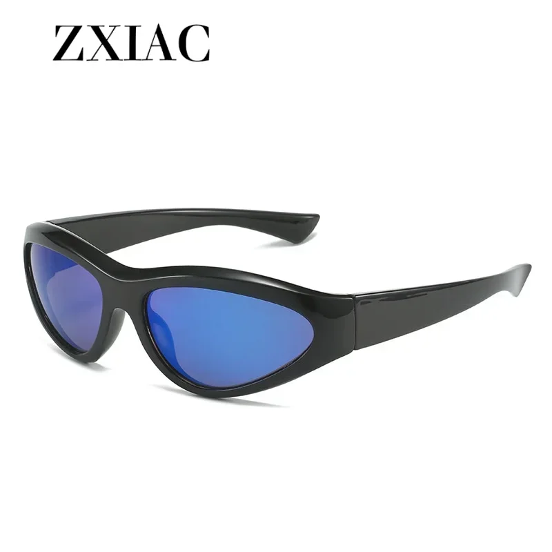 ZXIAC Fashion Sunglasses for Women 2024 New Steampunk Sunglasses Technology Futuristic Goggles Sports Sun glasses for Men UV400