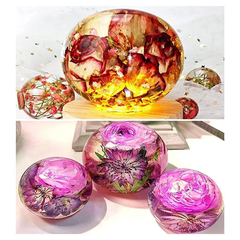 

AIMA Набор силиконовых форм для эпоксидной смолы, формы для сохранения цветов: глубокие квадратные, шестиугольные, в форме сердца