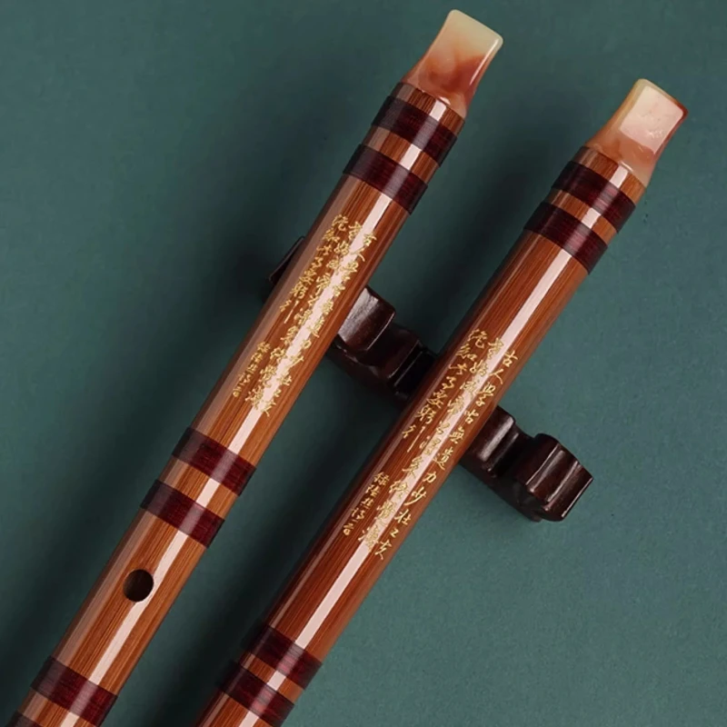 6 Holes Recorder G/E/F Key Vertical Blowing Flute Adults Children Performance Flutes Chinese Traditional Bamboo Wind Instruments