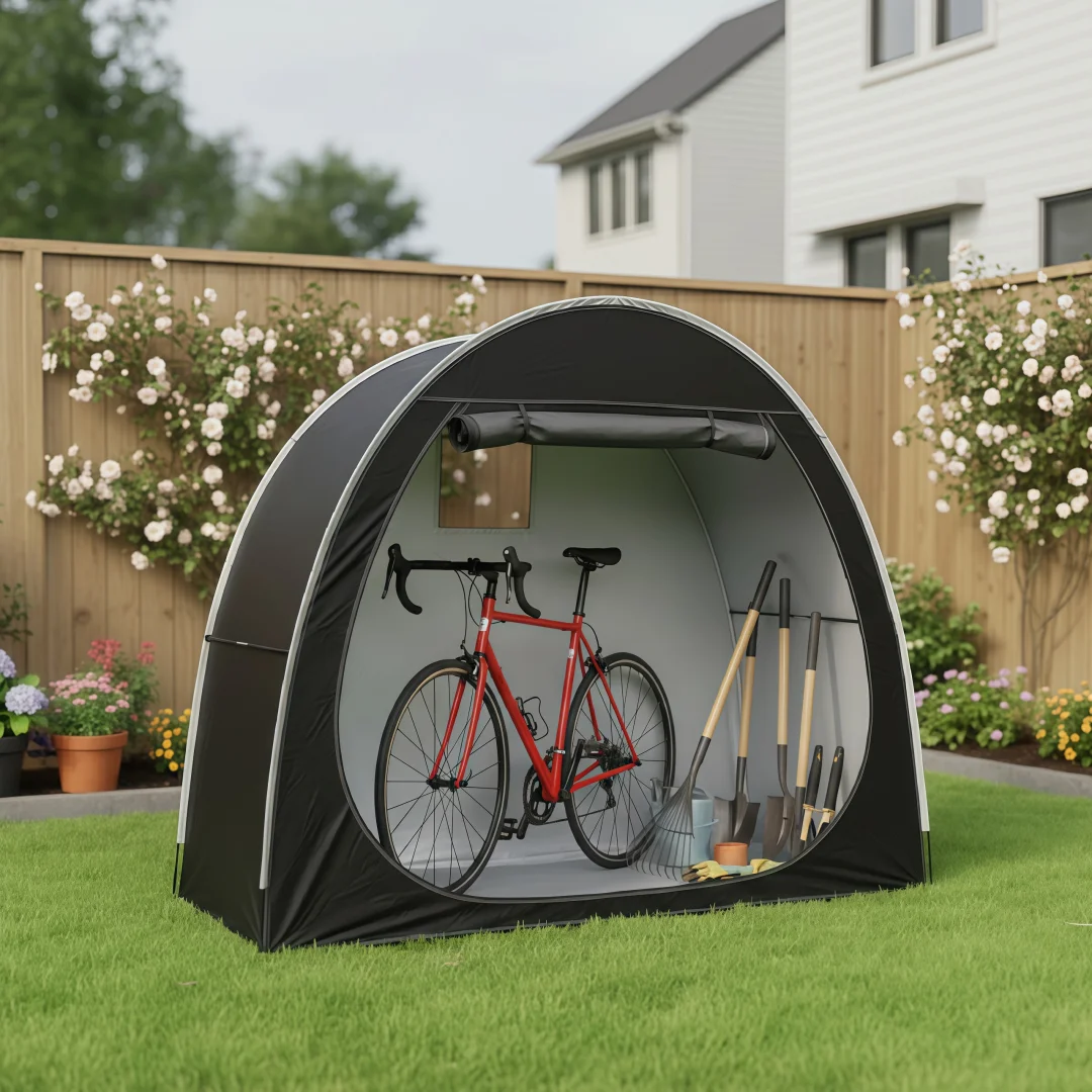 

Portable Thickened Oxford Cloth Bike Shelter Private Travel Tent for Outdoor Hiking Cycling Camping And Travel
