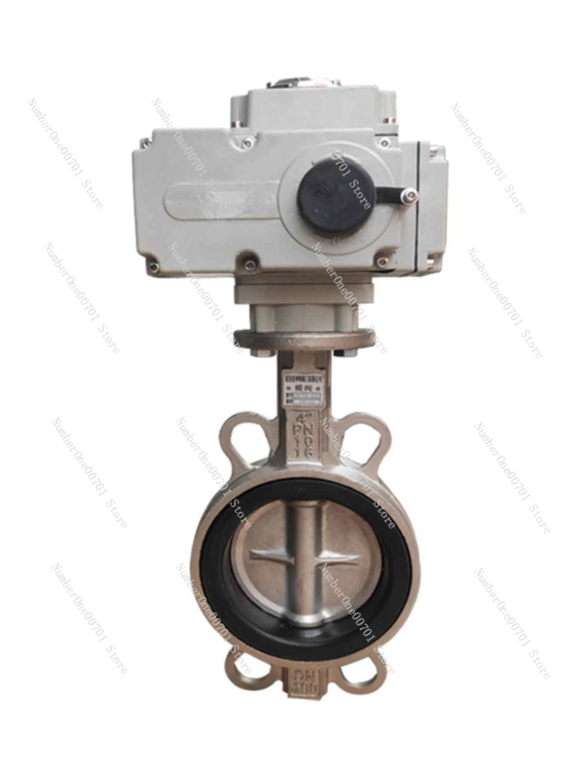 D971x-16p Electric Butterfly Valve Stainless Steel 304 PTFE Wafer Switch Control Adjustment Butterfly Valve DN40-300