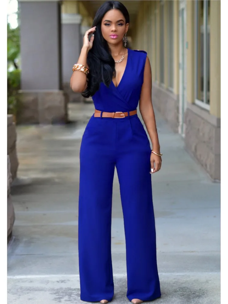 Sexy Slim Jumpsuits Women Sleeveless Backless Halter Neck Bodycon Fashion Elegant Party Chic Jumpsuit Ladies Commuting Playsuits