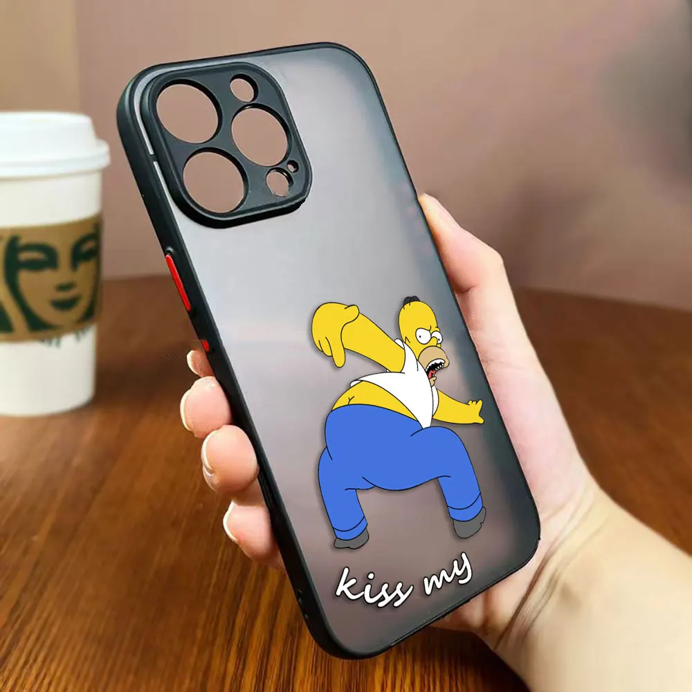 

Funny Cute S-Simpsons Cover Matte Phone Case For Redmi NOTE 14 13 12 12S 11 11T 11S 10 10S 9T 9 10X PRO 5G Silicone Phone Fundas