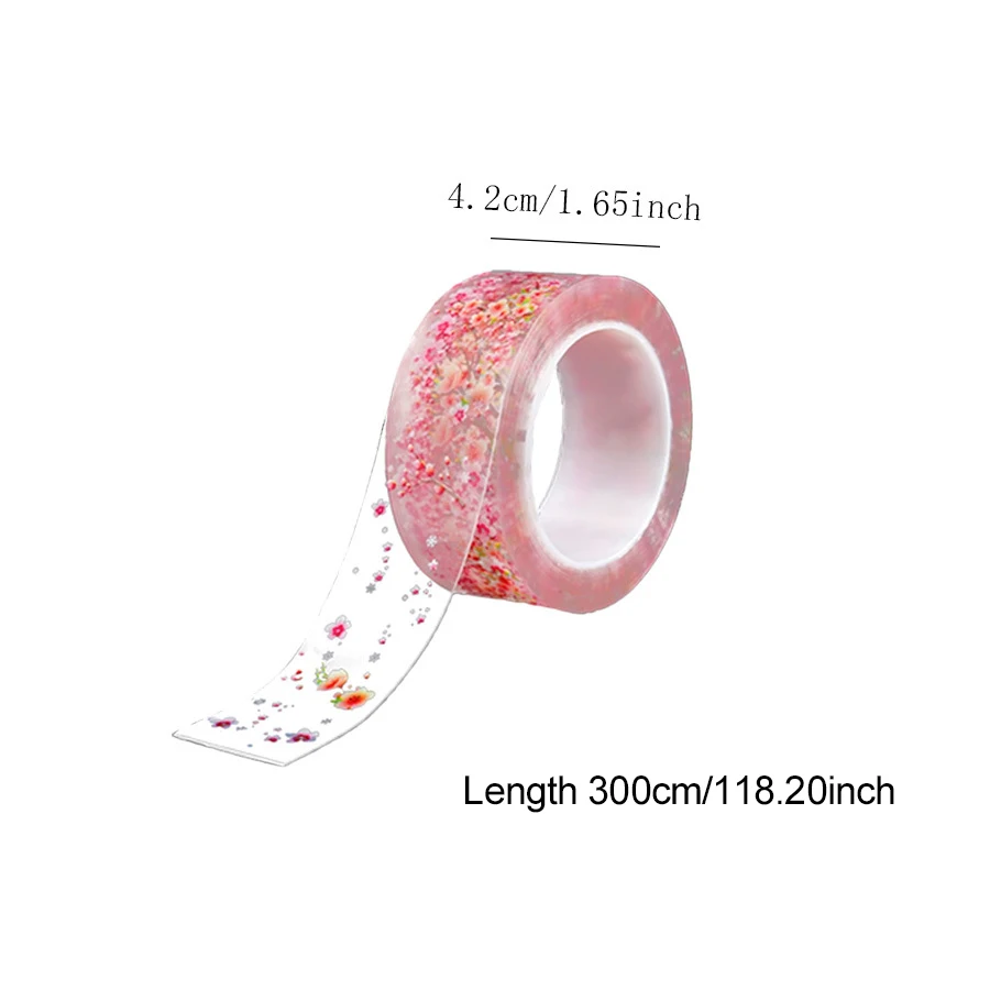 1/2Pcs Waterproof Mold Resistant Tape – Decorative Peach Blossom Branch Self-Adhesive Caulk Strip for Home Improvement TMZ