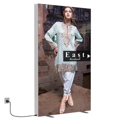 DD 100x200cm LED Advertising Light Box Indoor Outdoor show Street Poster Display Background Stand Banner Custom logo and size