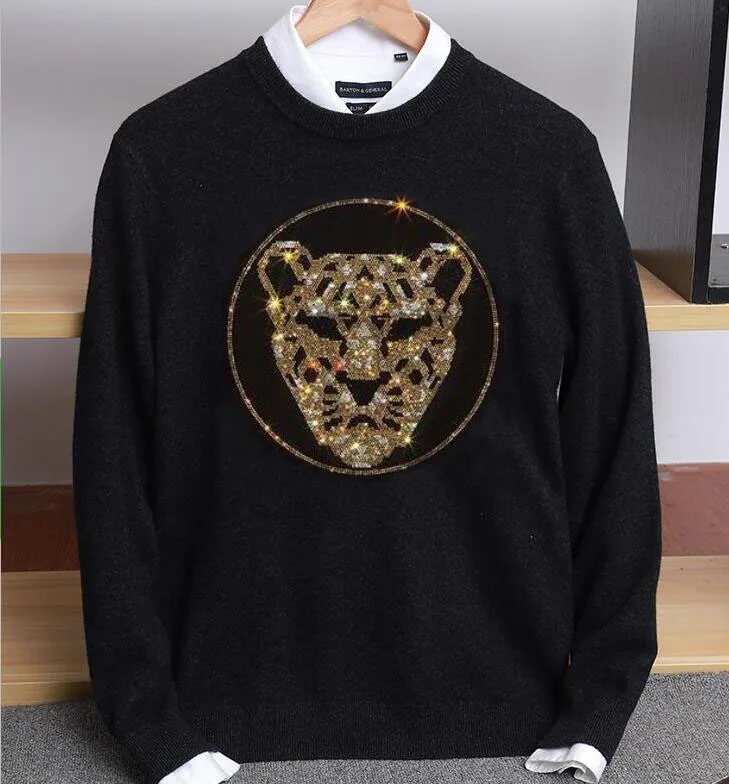 

2023 fashion new Pullover sweater for men top casual brand top drop shipping Rhinestones