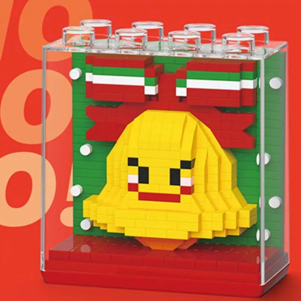 Mini blocs de construction d'arbre de noël, modèle père noël, Micro briques, blocs de construction éducatifs, décoration cadeau DIY