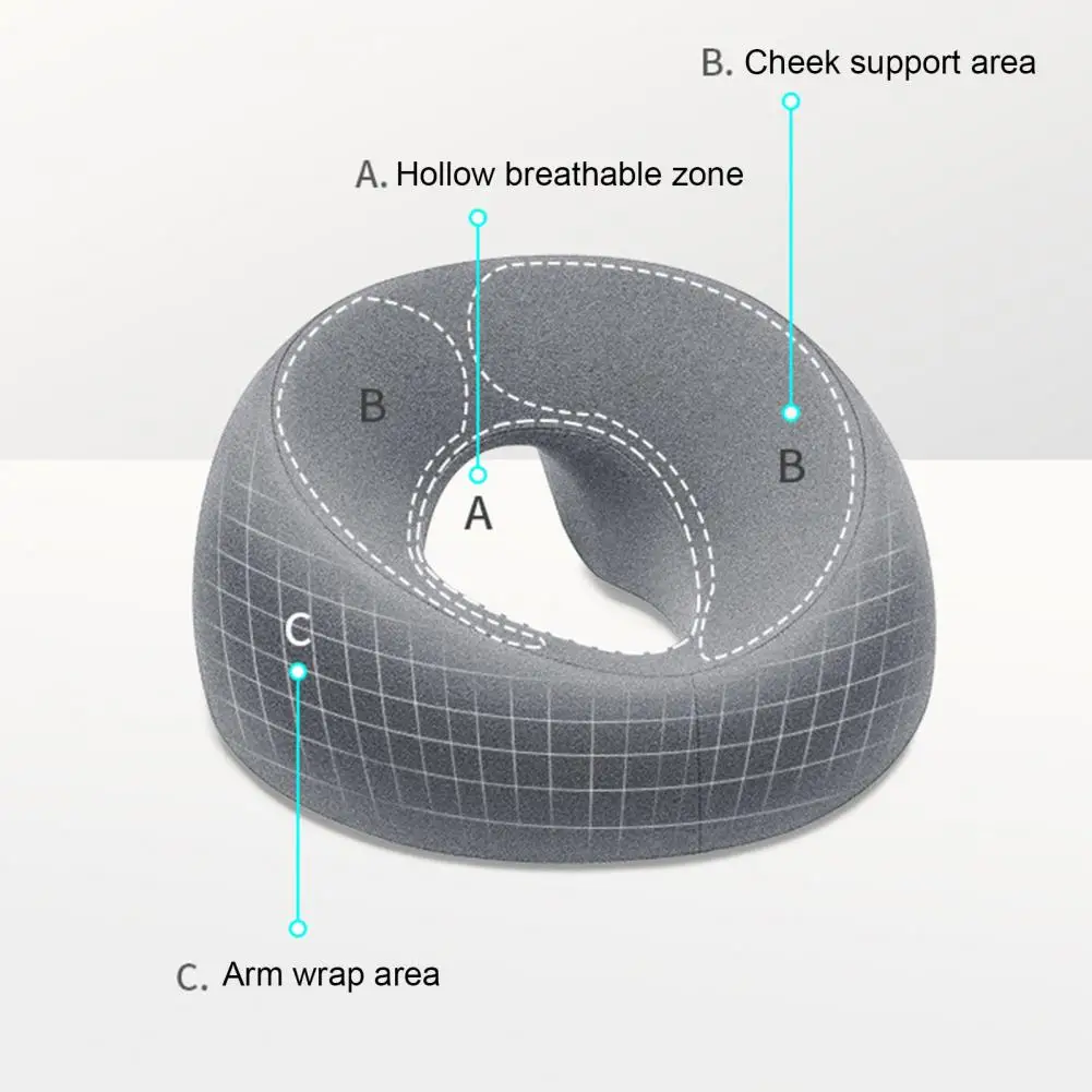 26*13cm Face Down Pillow After Eye Surgery Comfort Support Massage Pillow Ergonomic Design Vitrectomy Retinal Recovery Pillow