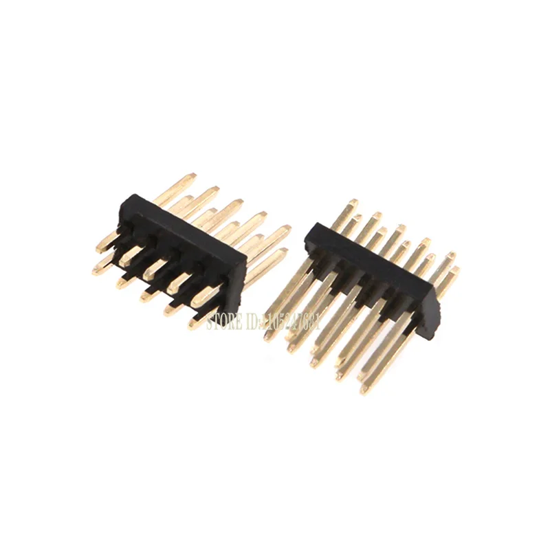 10pcs DIP 1.27mm Double Row Male Header 2*2/3/4/5/6/7/8/9/10/12/16/20/40/ Pin Strip Connector for PCB Board 2x6/8/10/20Pin