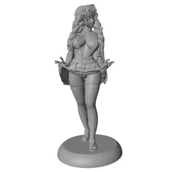 Miniatura de resina para juegos de rol – Figura de personaje 75mm sin pintar