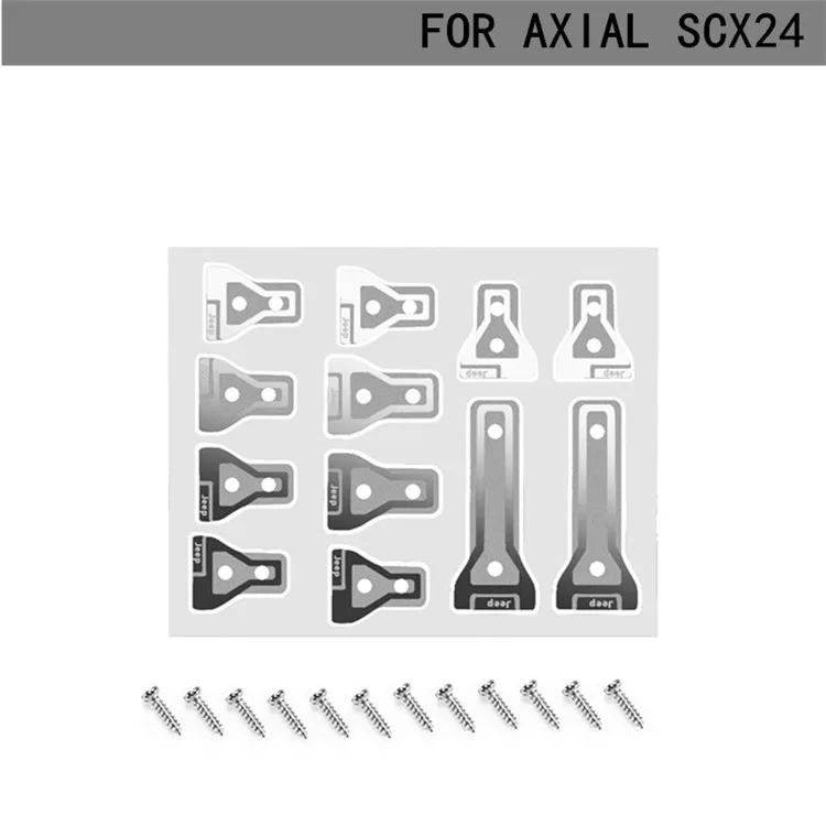 Ajrc 1/24 Rc coche de escalada Axial Scx24 Wrangler puerta trasera cubierta bisagra puerta bisagra