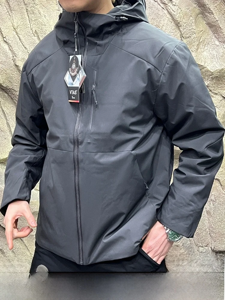 

Casual Commuter Outdoor Water-Resistant ex Warm Hooded Cotton Jaet Trendy Long Sve Stand Fit Youth ular Sle