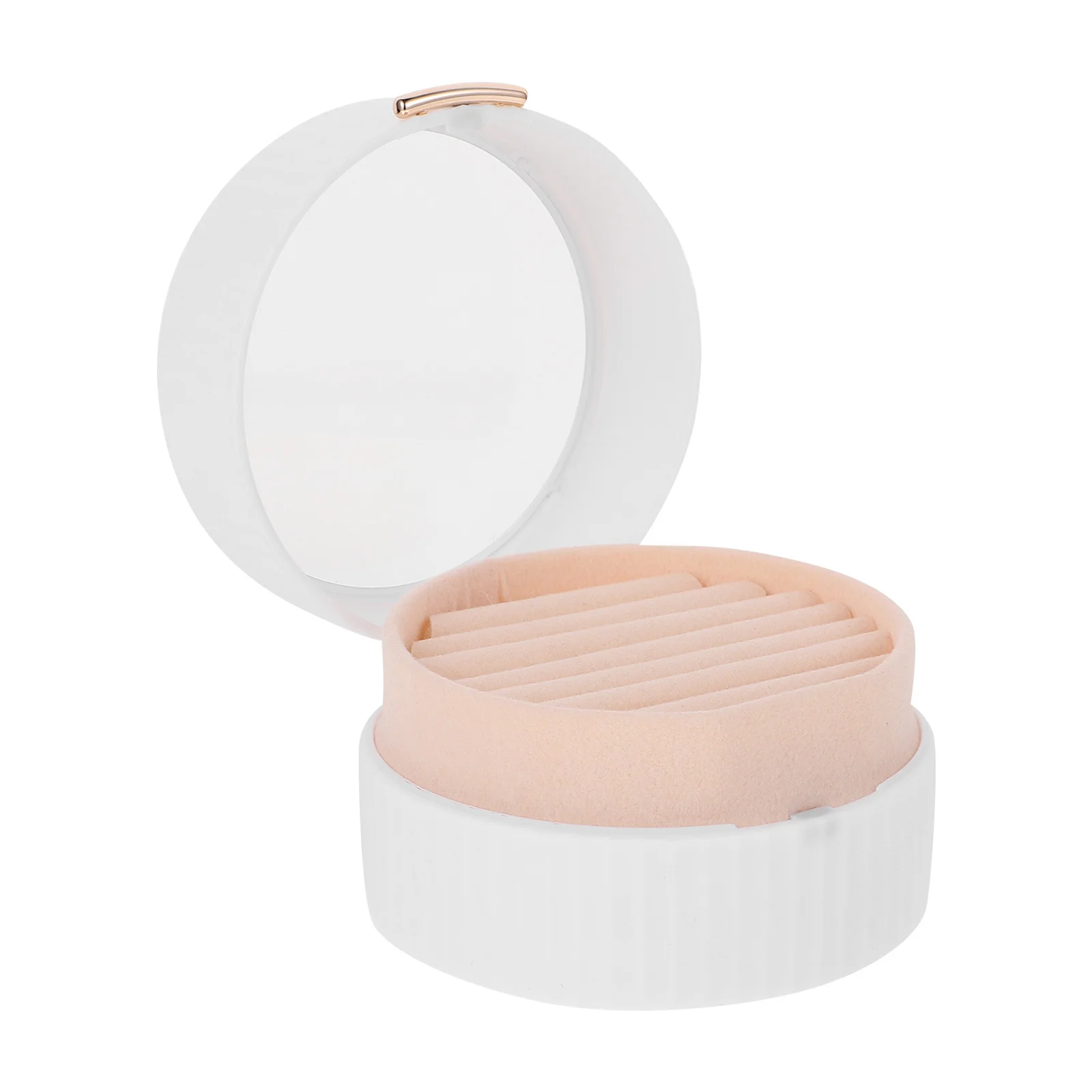 1Pcs Jewelry Storage Box Portable Organizer Case Transparent Window Necklace Earrings Storage Practical Travel Container