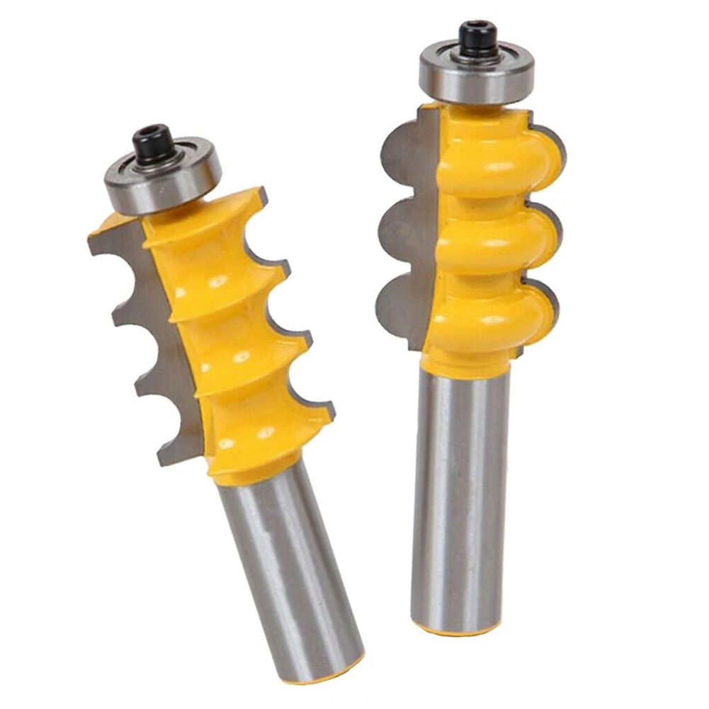 고품질 라우터 비트 밀링 커터 컬럼 몰딩 교체 목공 1/2in 목재 용 샹크 액세서리