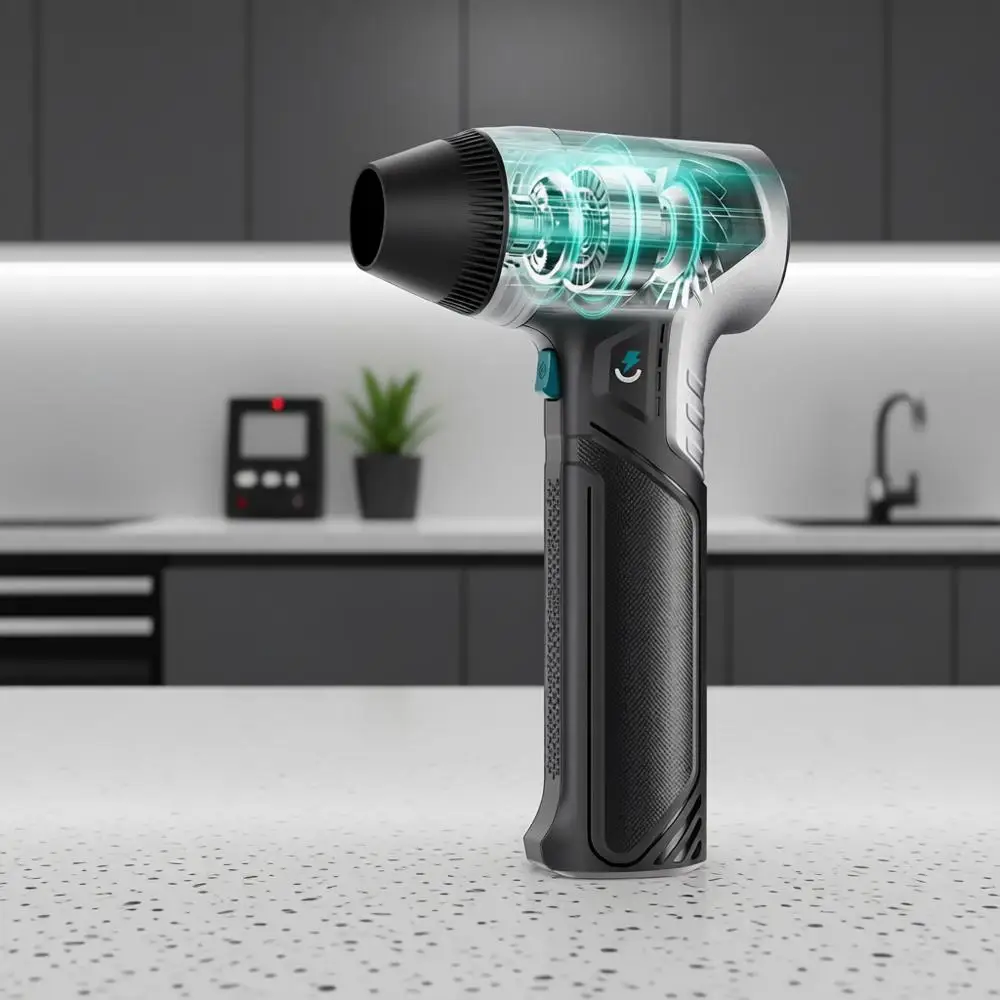 

Электрический воздуходув - в 3 раза мощнее средней силы ветра на рынке, сверхмощный беспроводной очиститель, перезаряжаемый щеточный двигатель, долговечный воздуходув.