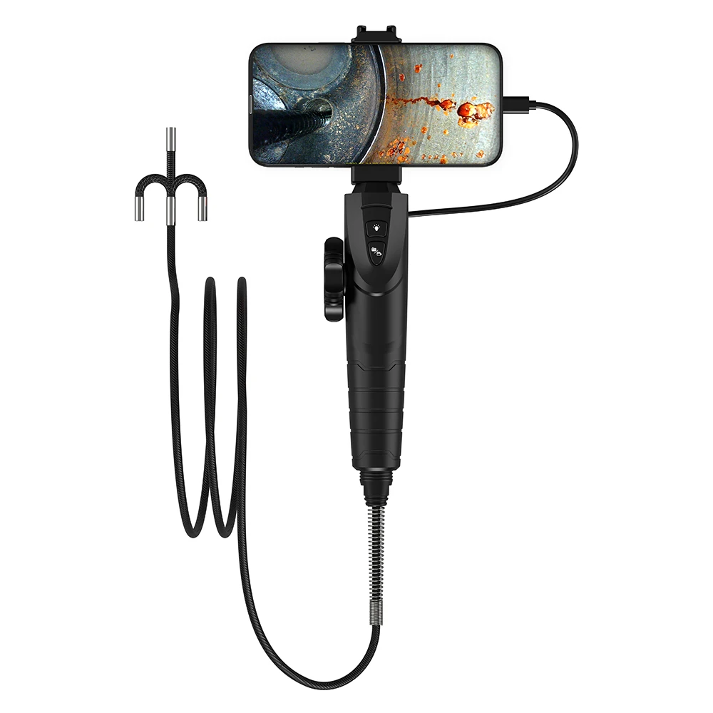 Telecamera endoscopio per telefono cellulare portatile rigida da 1 metro Telecamera per endoscopio da 90 gradi per turbocompressore Reinigungsset automatico