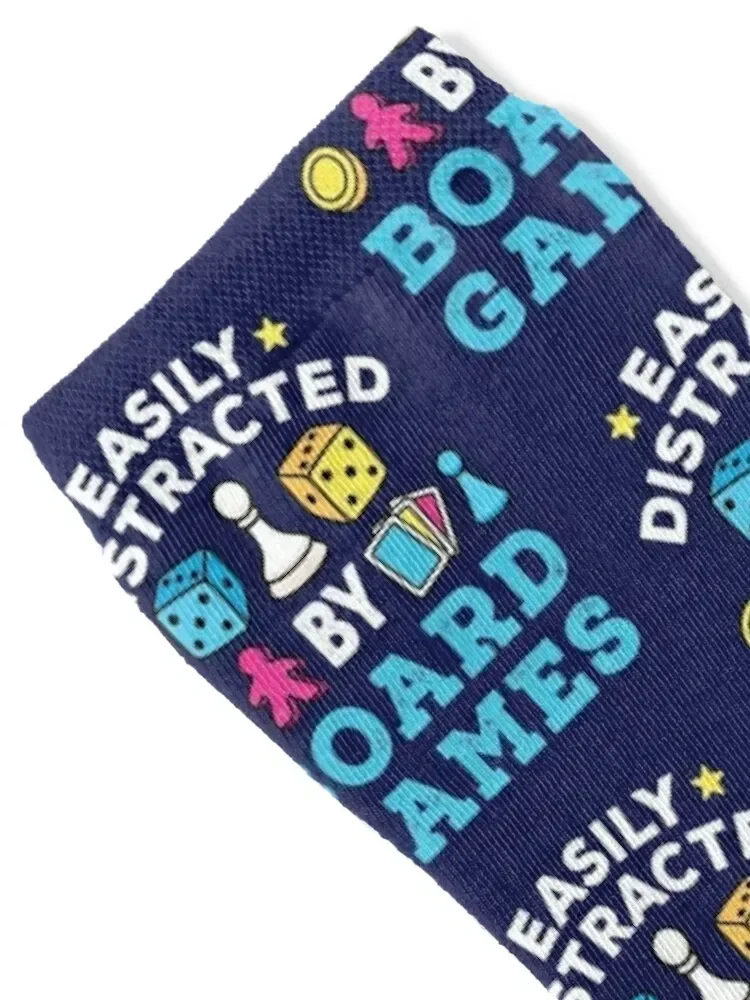 Easily Distracted by Board Games Socks snow short ankle Christmas Socks For Man Women's