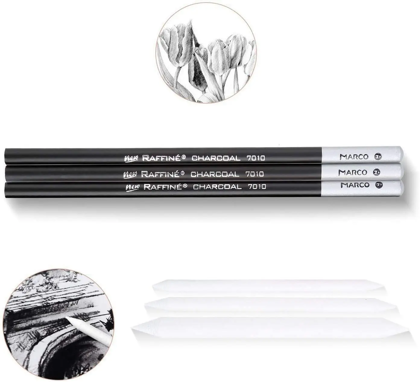 Sketch Drawing Pencil Set Included Graphite Pencils, Charcoal Pencils, Paper Erasable Pen, Craft Knife for Art Beginne