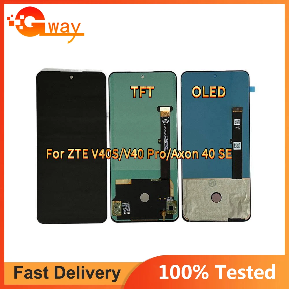 For ZTE Blade V40S V40 Pro Axon 40 SE LCD Display Touch Screen Digitizer Assembly For ZTE Blade V80 Design LCD Screen