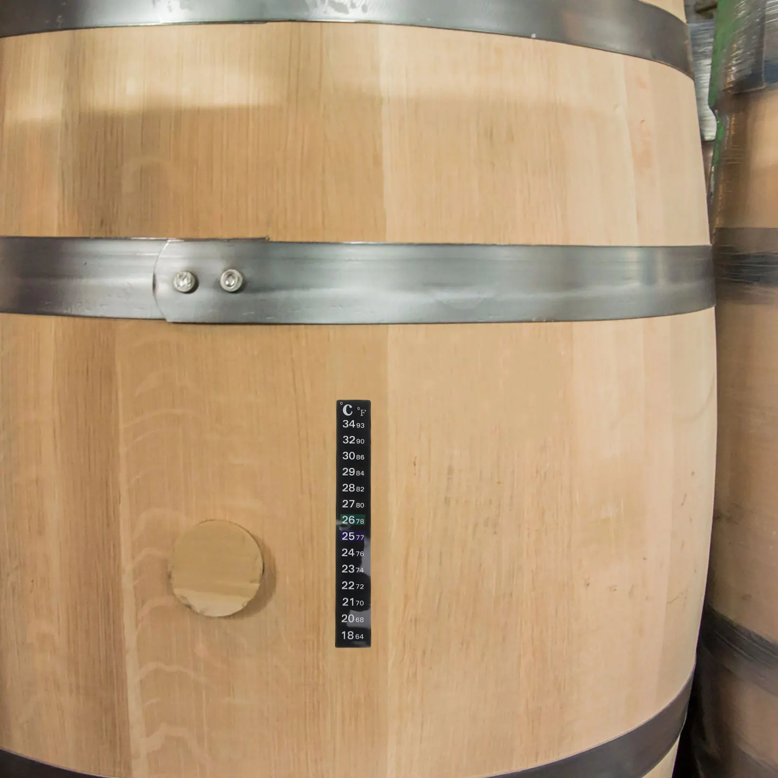 

2Pcs Brewing Thermometer Sticker Adhesive Temperature Strip for Fermentation Jar Accurate Stick on Thermometer Sticker