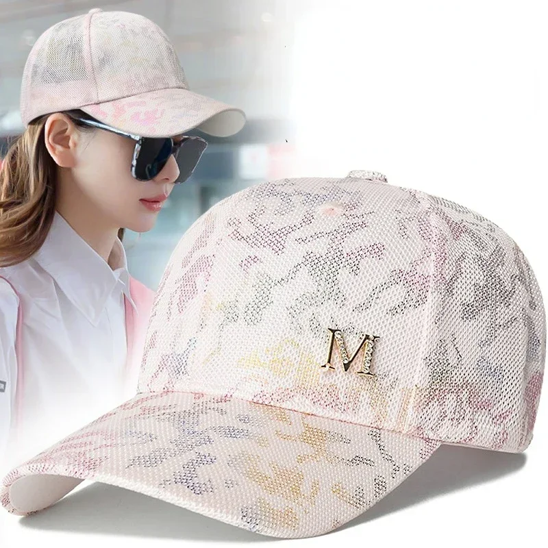 Women\'s Sun Hat 2024 Summer Ladies for Female Girl Baseball Cap Fashion Brand Sports Hat Snapback Breathable Snapback Hip Hop