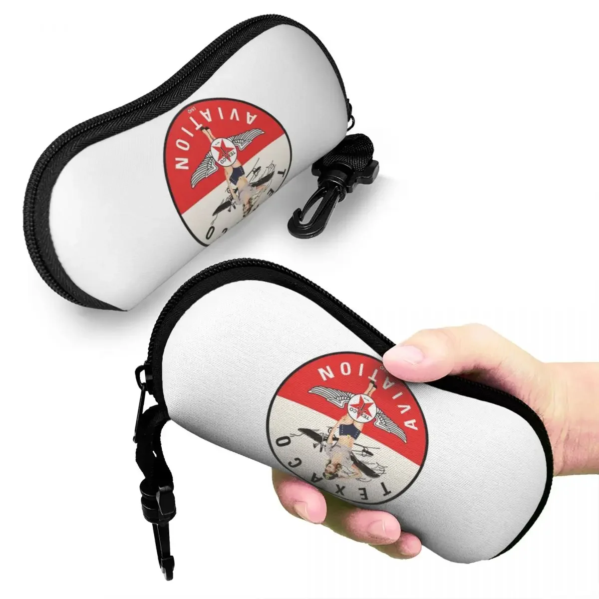 خمر تكساكو شعار شل نظارات حالة واقية النظارات الشمسية مربع النساء الرجال لينة حقيبة النظارات الحقيبة