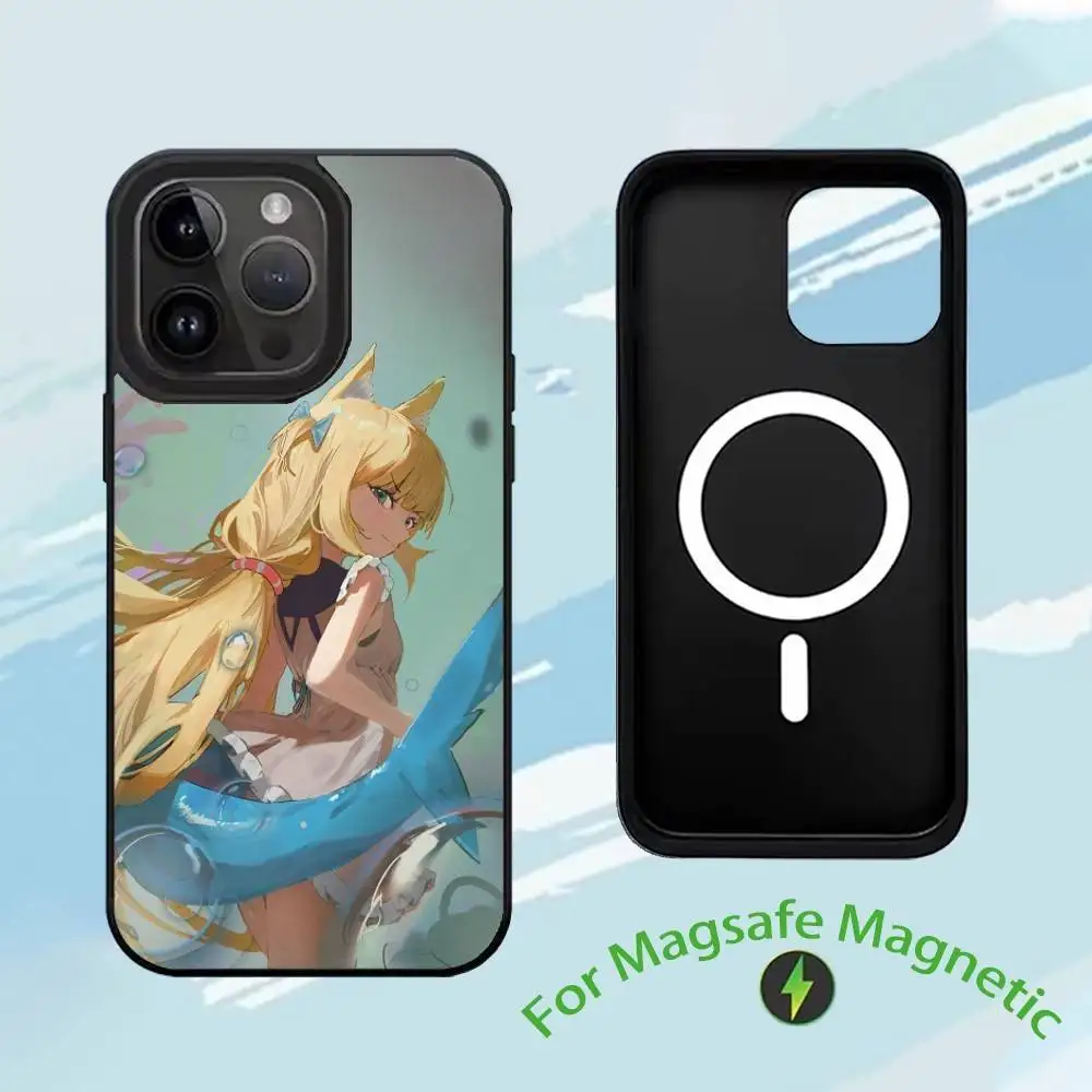 Capa de telefone S-Sameko Saba para iPhone17,16,15,14,13,12,11,Plus,Pro,Max para capa de carregamento sem fio Magsafe