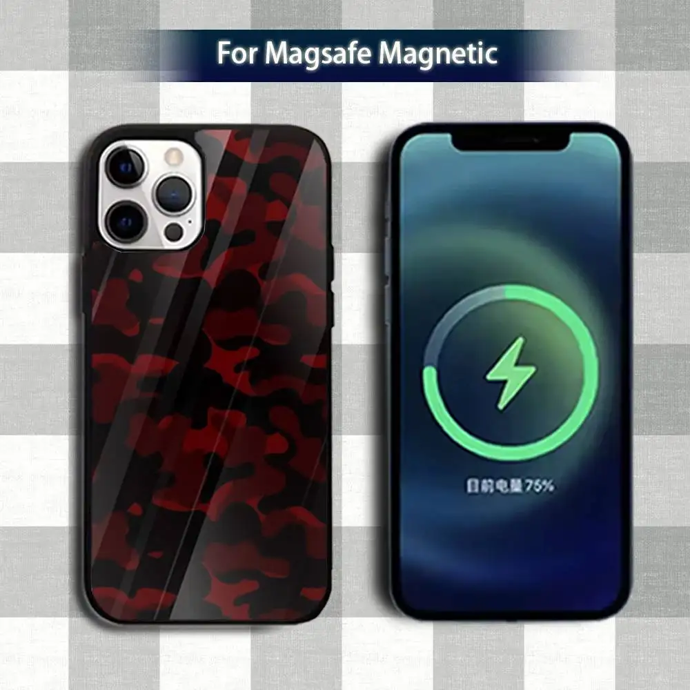Fashion COOL CamouflageS Phone Case For iPhone 13,12,15,17,11,16,14,Pro,Max,Plus,Mini,Magsafe,Magnetic Wireless Charging Case