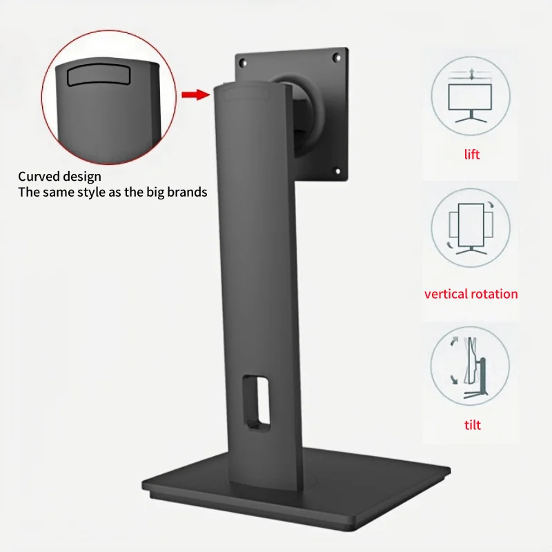 24/27/32/34 inch new computer monitor rotatable vertical lift bracket base universal real-time horizontal