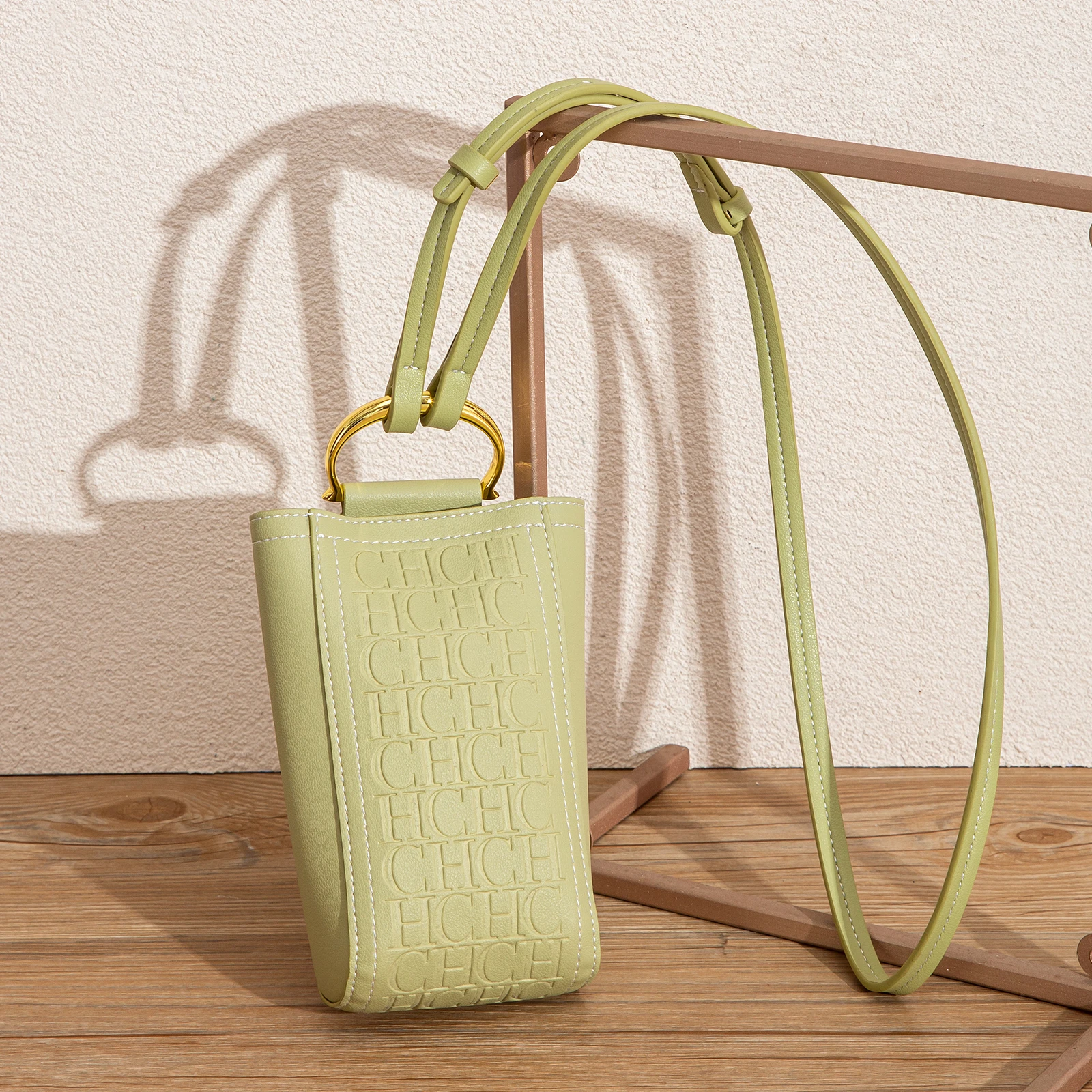 Borsa per cellulare autunno nuova tinta unita Borsa per carte di credito Borsa a tracolla da donna