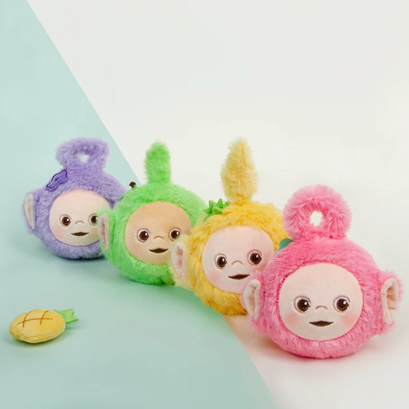 

Authentic Miniso Cartoon Cute Antenna Baby Fruit Series Stress Relief Ball Small Pendant Plush Doll Backpack Girl Toy Gift