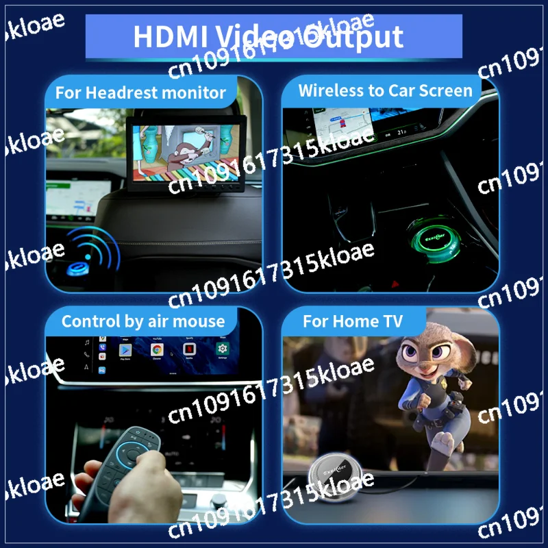 مناسبة لـ B M-W/Dark Blue Deepal Wireless CarPlay Android Box تدعم Youtube المتوافق مع ID7,8,9 #4