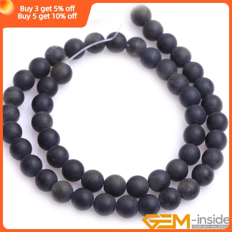 Natural Stone Golden Obsidian Frosted Matte Unpolished Round Loose Spacer Accessorries Beads For Jewelry Making Strand 15 inch