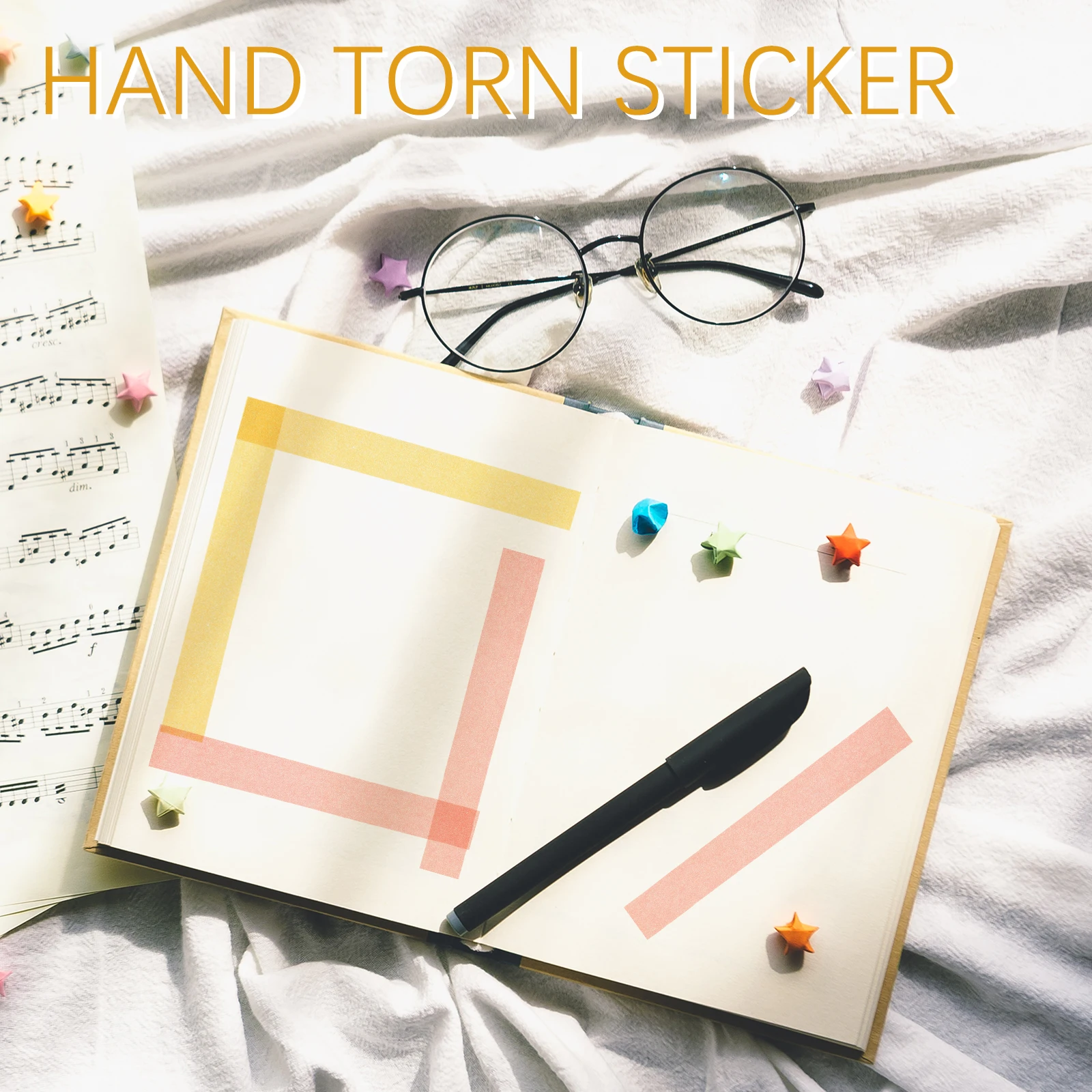 

2 Rolls Pure Color Scrapbook Tape Lightweight DIY Decorative Tape Sticker Roll for Diary Craft Gift Wrapping Supplies