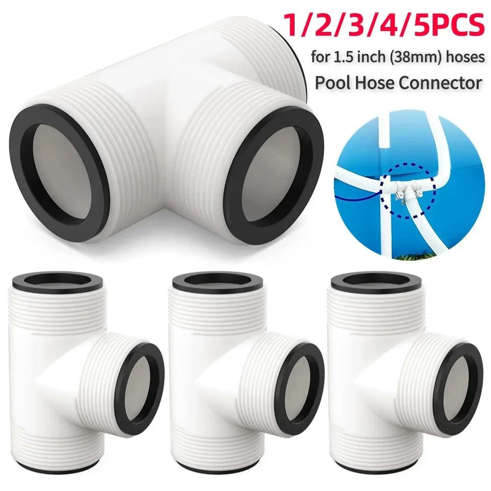 1-5 قطعة خرطوم تمديد محول ل انتكس كولمان سبليت خرطوم المكبس صمام 1.5 بوصة حمام سباحة موصل الفاصل خرطوم محول #1