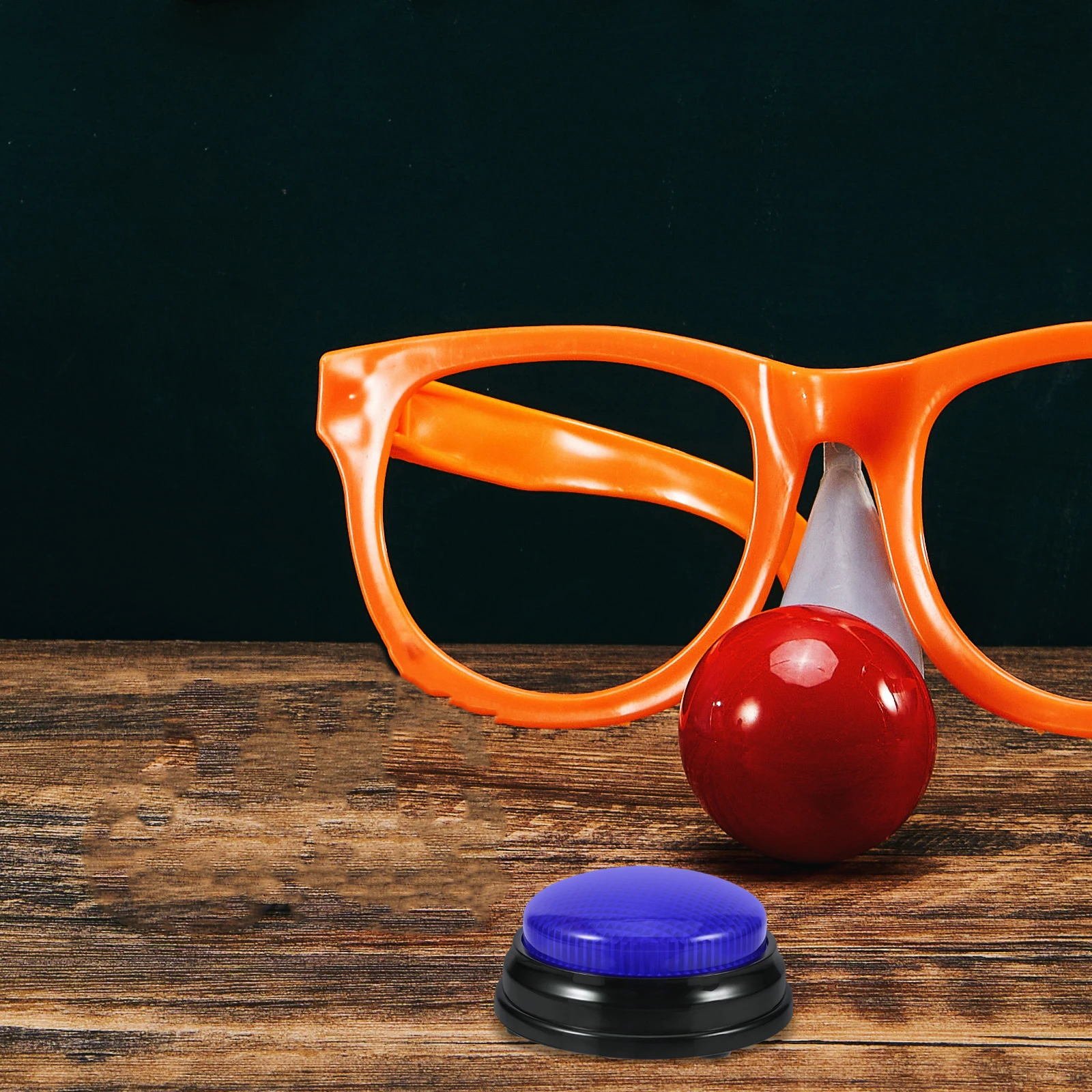 

Party Game Button with Sound Effects Funny Light Up Prank Toy for Kids Trivia Games Interactive Fun Night Activities Supplies