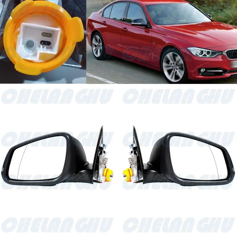 For BMW F30 F31 F35 316i 320i 328i 335i 2010 2011 2012 2013 2014 2015 2016 2017 2018 1 Pair 5 Pin Black Painted Auto Fold Mirror