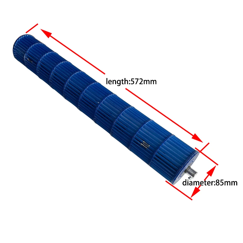 85mm*572mmAir conditioning internal unit through flow fan impeller, guide vane, drum fan blade 85mm*572mm