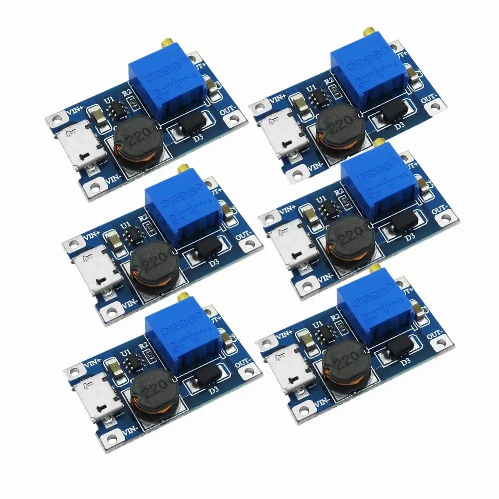 6Pcs MT3608 DC-DC B…