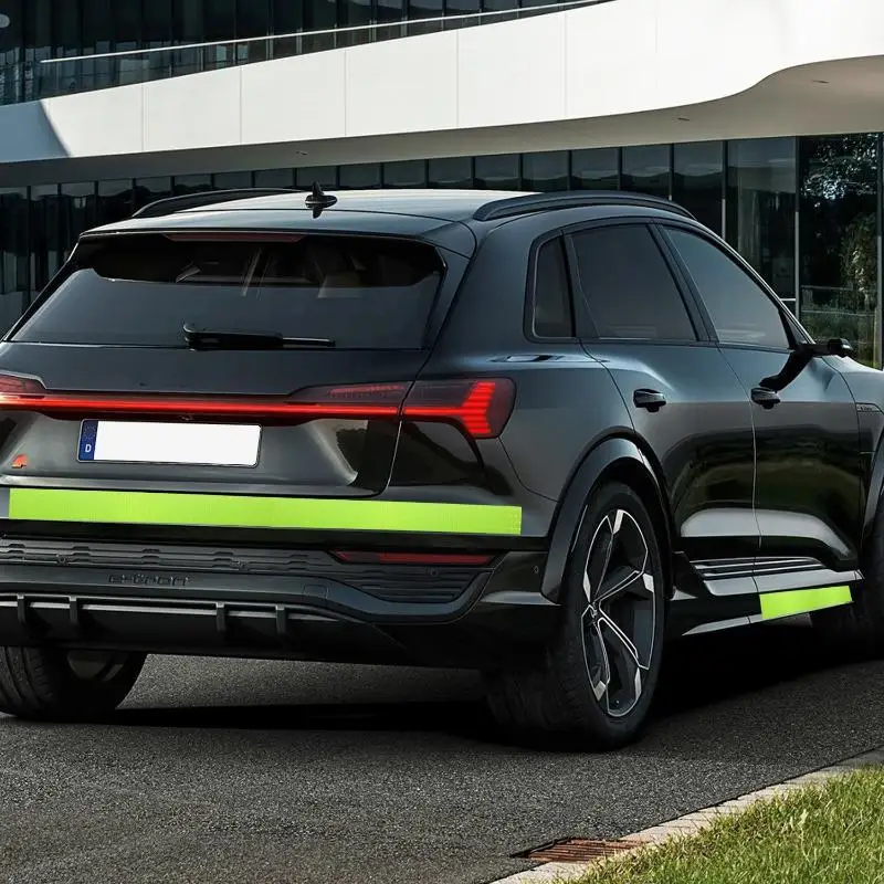 Auto-Warnreflektorband 5cm*10M Rolle Selbstklebender Hochsichtbarer Aufkleber für Anhänger LKW Fahrzeug Straßennutzung – Detail 8