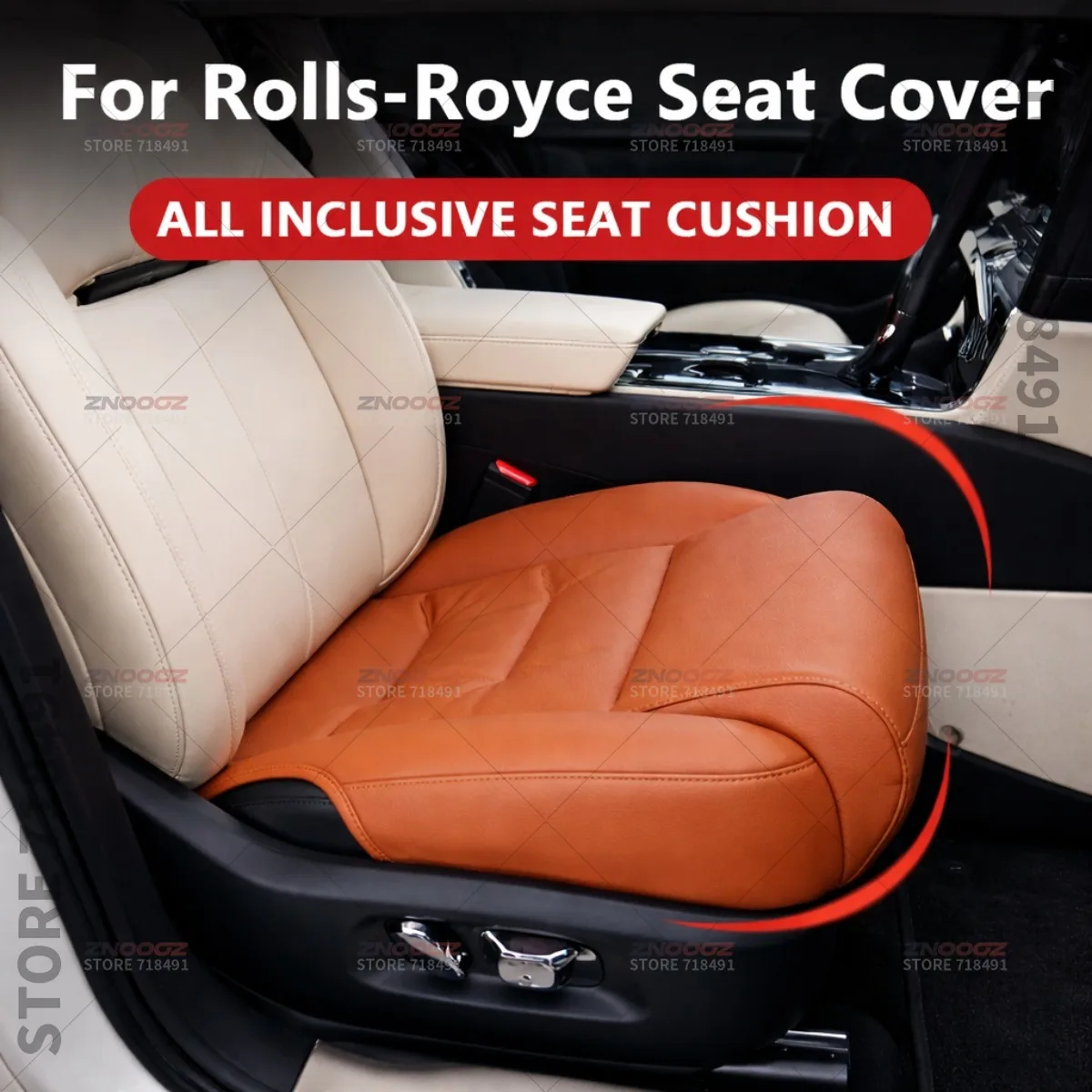 

For Rolls-Royce Phantom Ghost Wraith Car Seat Leg Support Extension Seat Cover Memory Foam Extender Cushion Interior Accessories