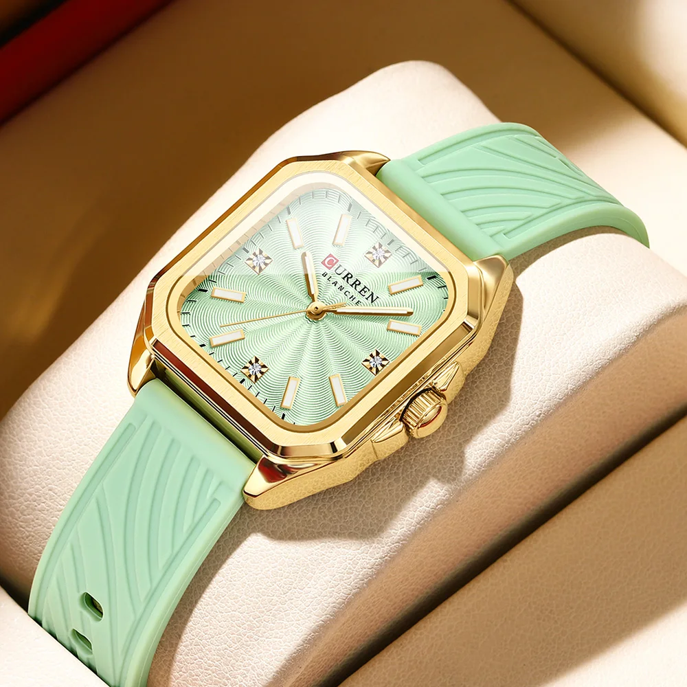 

Часы для медсестры CURREN для женщин, водонепроницаемые аналоговые силиконовые часы с секундной стрелкой, часы для кормления