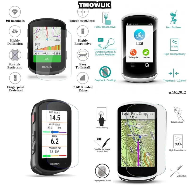 

For Garmin 1030 Plus 1040 Edge 520: Durable Screen Protector, Perfect Fit For Cycling Enthusiasts.