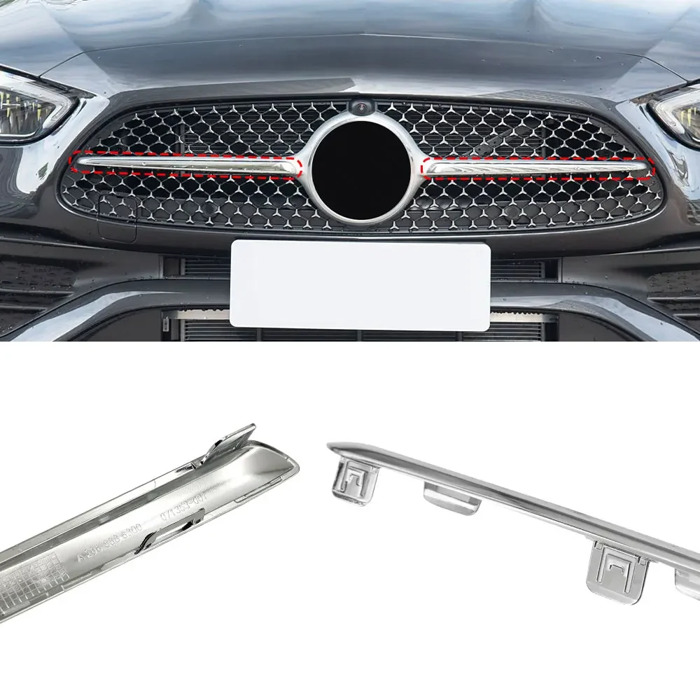 Car Front Bumper Grille Decorative Strip Electroplating Strip Bright Strip For Mercedes Benz C-Class W206 C180 C200 C260 C300
