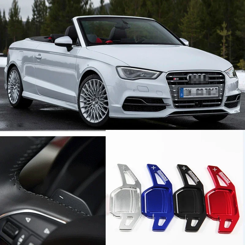 

2 шт. алюминиевый руль, удлинитель переключения передач для Audi S3 14-17, автомобильный Стайлинг