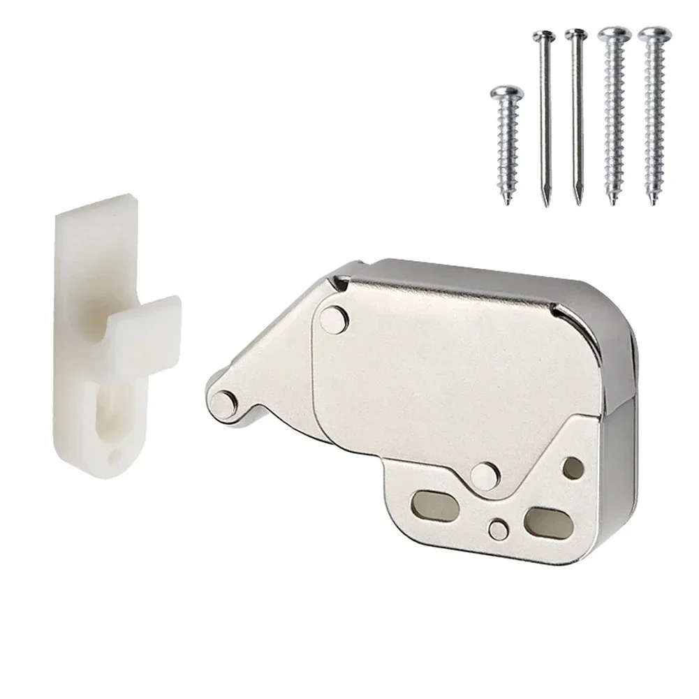 1 Pc Cabinet Doors Snap Lock Mini Touch Latch Automatic Spring Push Catch Bounce Lock For Cabinet Push Door To Close & Lock