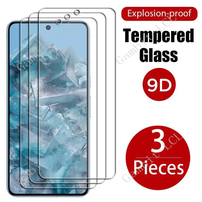 

3PCS Protective Tempered Glass For Google Pixel 8 Pro Pixel8Pro Pixel8 8Pro GC3VE, G1MNW GKWS6 G9BQD Screen Protector Cover Film